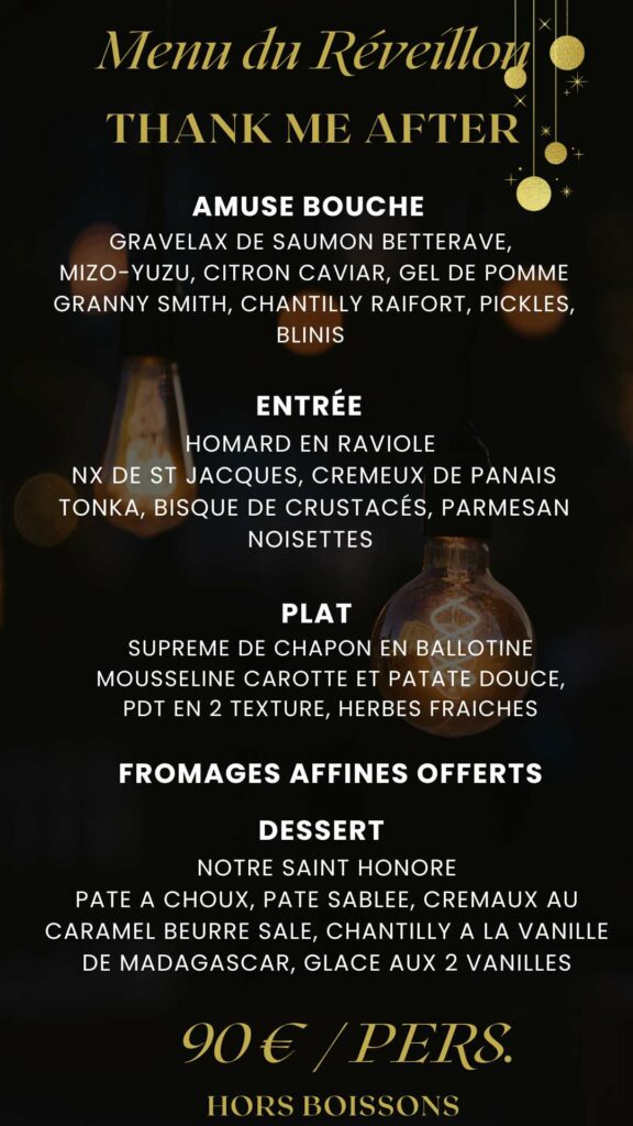 Restaurant Gastronomique Halal à Lyon Thank Me After